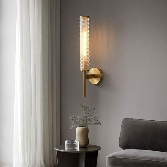 Nordic Glass Long Pole Wall Lamp Light Luxury