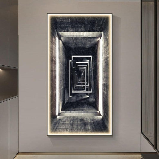 Aisle Vertical Wall Art Led Lights Entrance Decoration - Enlighten Elegance