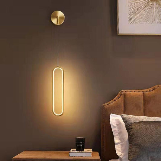 Modern Minimalist Bedside Wall Lamp Living Room Wall Light Bulb Nordic Internet Celebrity Minimalist - Enlighten Elegance