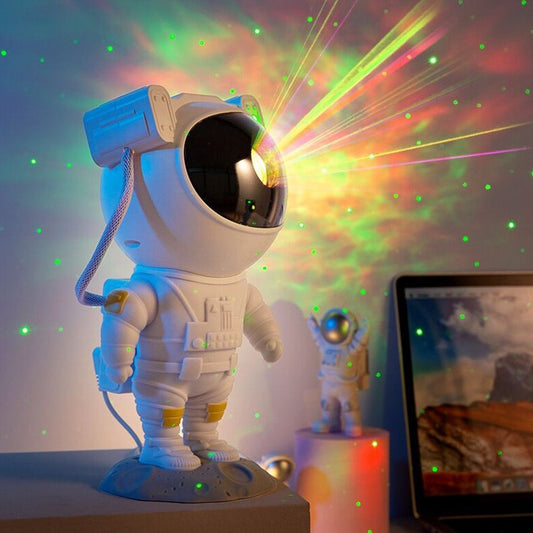 Creative Astronaut Galaxy Starry Sky Projector Nightlight USB Atmosphere Bedroom Table Lamp - Enlighten Elegance