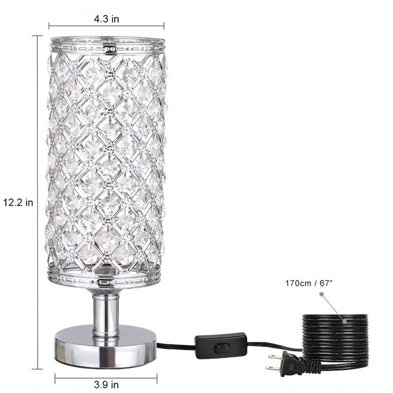New Modern Crystal Table Lamp With Stylish Personality And Warm Bedside Decoration For Bedroom And Living Room