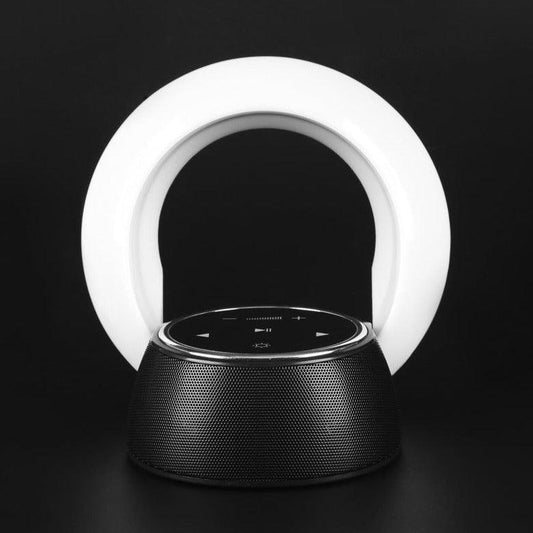 Creative Bluetooth Subwoofer Stereo Speaker LED Desk Lamp Stepless Dimming Folding Touch Atmosphere Night Light - Enlighten Elegance