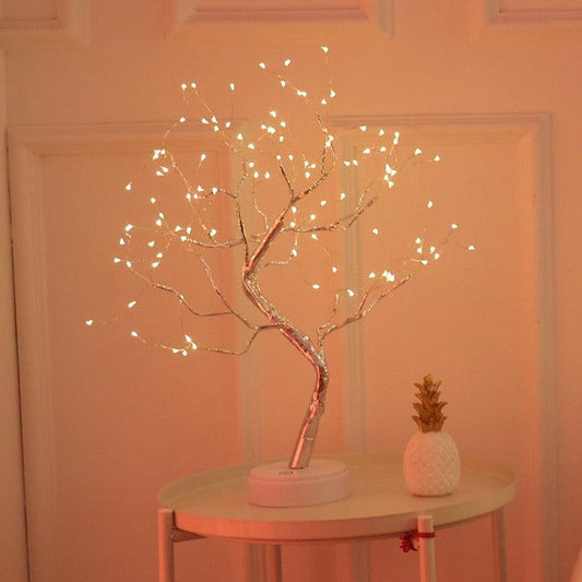 Decoration Night Light LED Pearl Tree Light Starry Touch Light - Enlighten Elegance