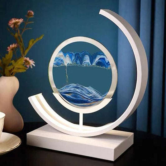 High-end Business Gifts Quicksand Painting 3D Living Room Decorations Lights Creative Lamp Led Lights - Enlighten Elegance