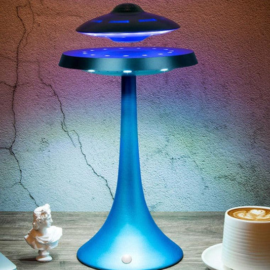 Magnetic Levitation Desk Lamp Bluetooth Subwoofer Sound Night Light - Enlighten Elegance